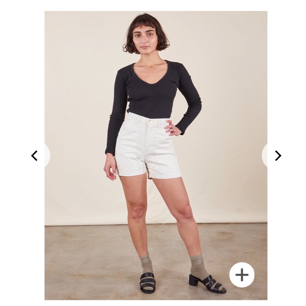 Big Bud Press Classic Work Shorts- Vintage Off-White.